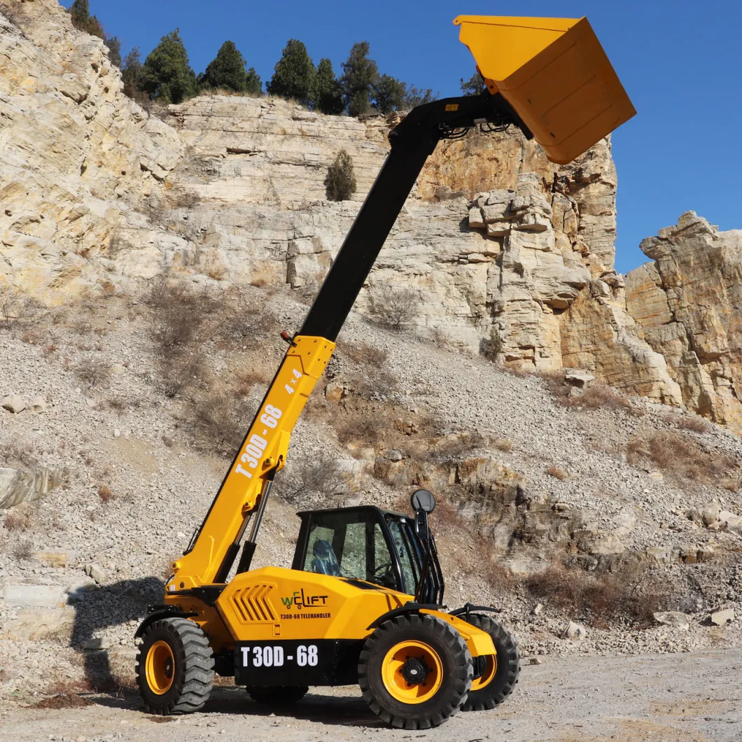 Multifunctional Wheel Loader 4X4 Type Telehandler Telescopic Loader 3ton Telescopic Handler Manufacturer